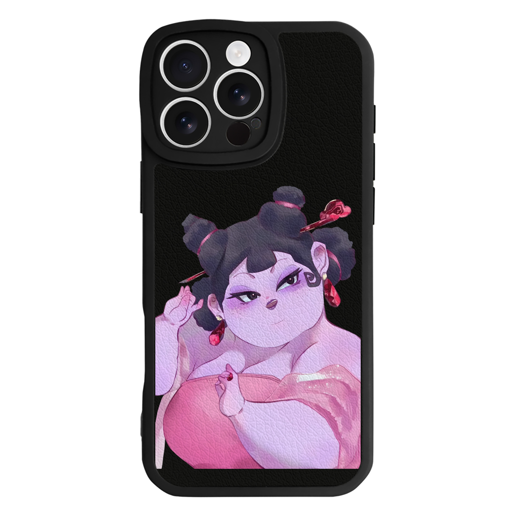 （画像用） Ne Zha 2 ナタ 魔童の大暴れ 【iPhone 16シリーズ対応】シリコンスマホケース（レザー調） 材質：シリコン